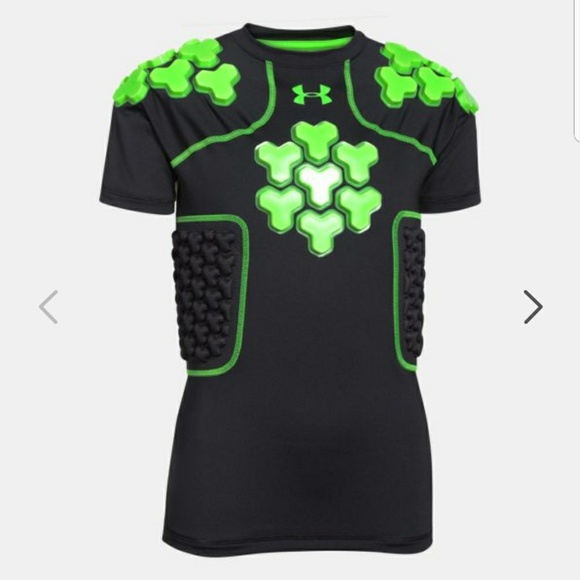 under armour football padded compression shirt